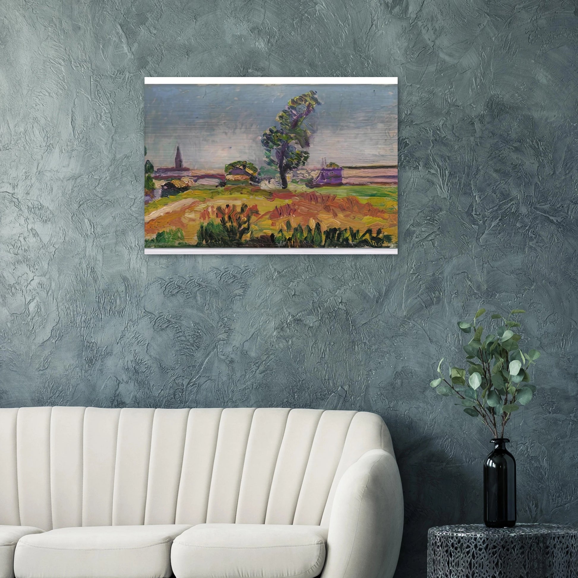 PAYSAGE DES ENVIRONS DE TOULOUSE LE PONT DES DEMOISELLES 1898 - Henri Matisse Brushed Aluminum Print - 70x100 cm / 28x40 inches | Henri Matisse Aluminum Print | Henri Matisse Prints