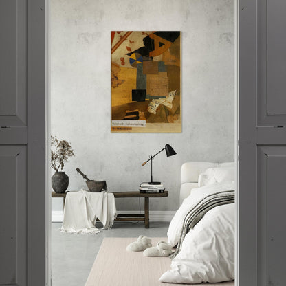 SANTA CLAUS 1922 - Kurt Schwitters Brushed Aluminum Print - 70x100 cm / 28x40 inches | Kurt Schwitters Aluminum Print | Kurt Schwitters Prints