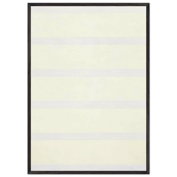 Untitled 15  Peace  - Agnes Martin 70x100 cm / 28x40 inches Framed Art Print – Black Wooden Frame