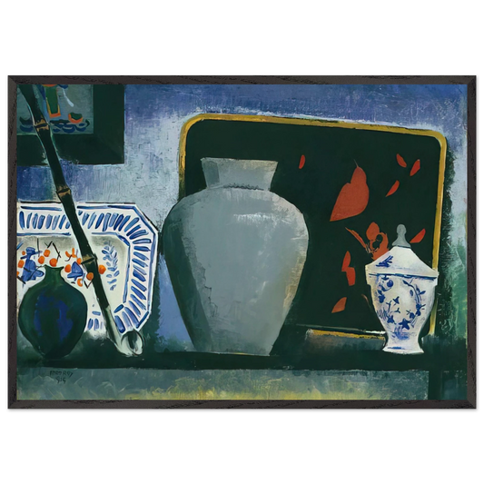 THE BLACK TRAY - Man Ray 70x100 cm / 28x40 inches Framed Art Print – Black Wooden Frame