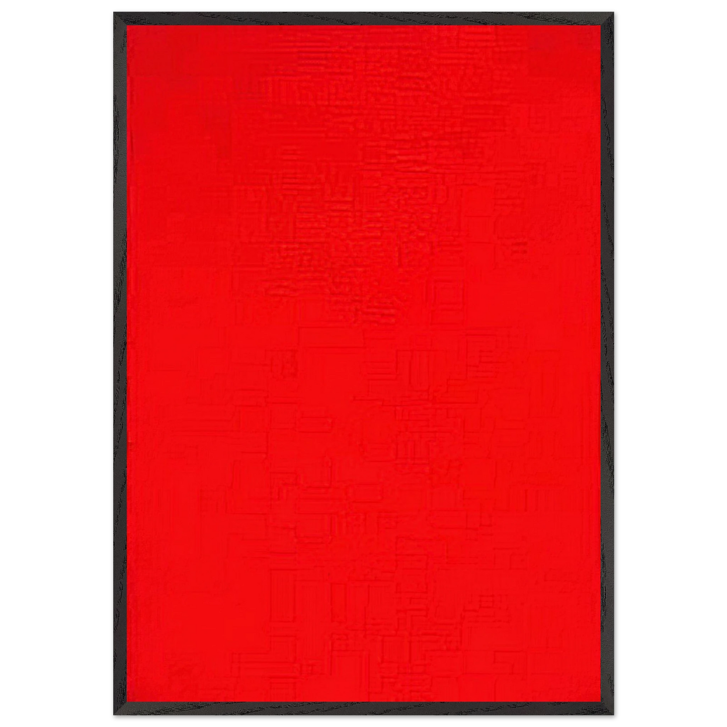 Whos Afraid of Red Yellow and Blue I - Barnett Newman 70x100 cm / 28x40 inches Framed Art Print – Black Wooden Frame