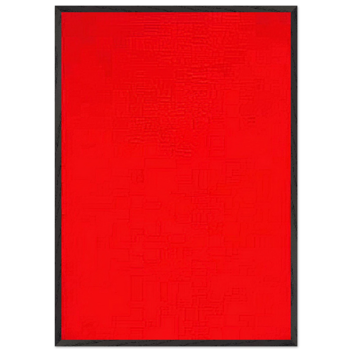Whos Afraid of Red Yellow and Blue I - Barnett Newman 70x100 cm / 28x40 inches Framed Art Print – Black Wooden Frame