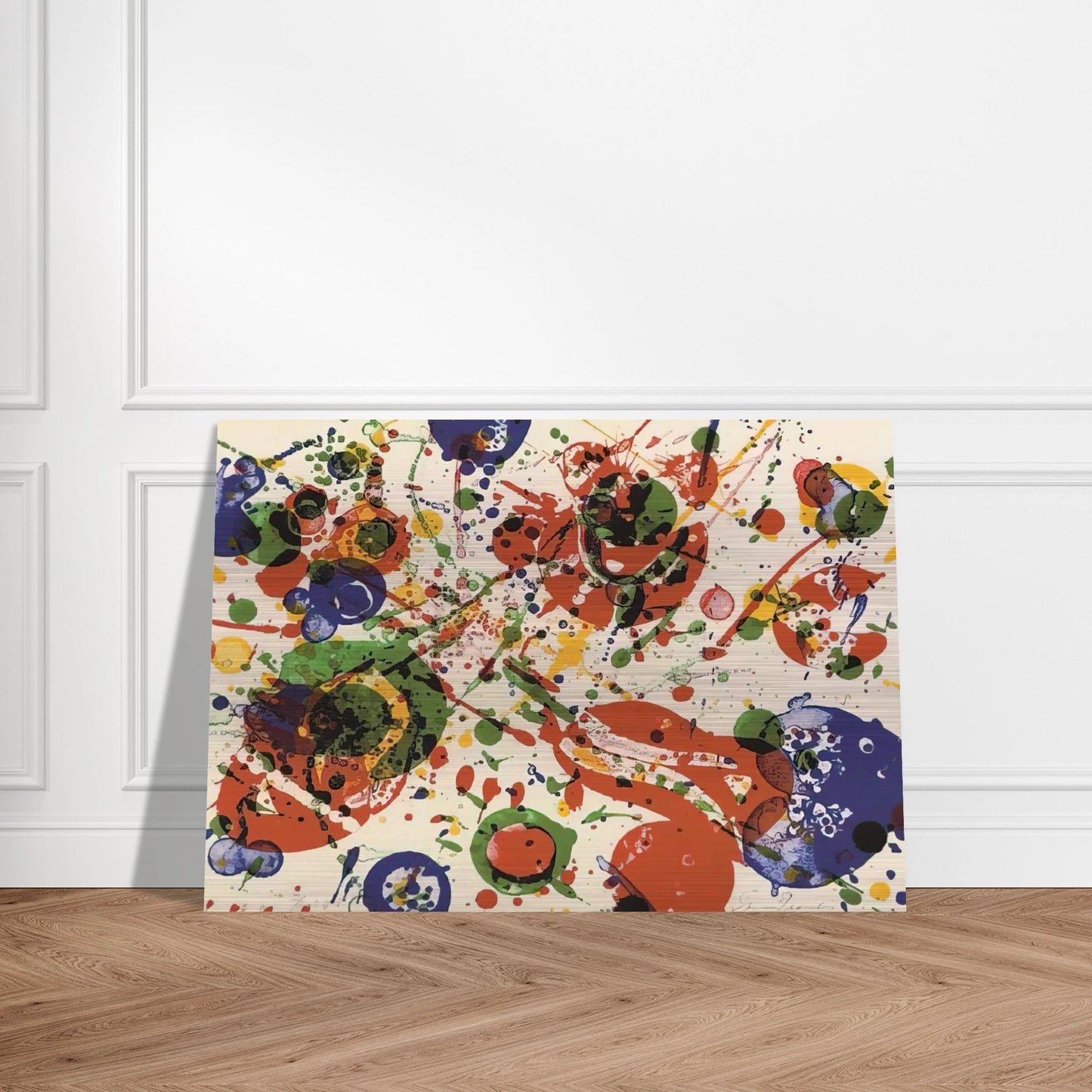 Untitled  from Pasadena Box   Lembark L60  - Sam Francis Brushed Aluminum Print - 70x100 cm / 28x40 inches | Sam Francis Aluminum Print | Sam Francis Prints