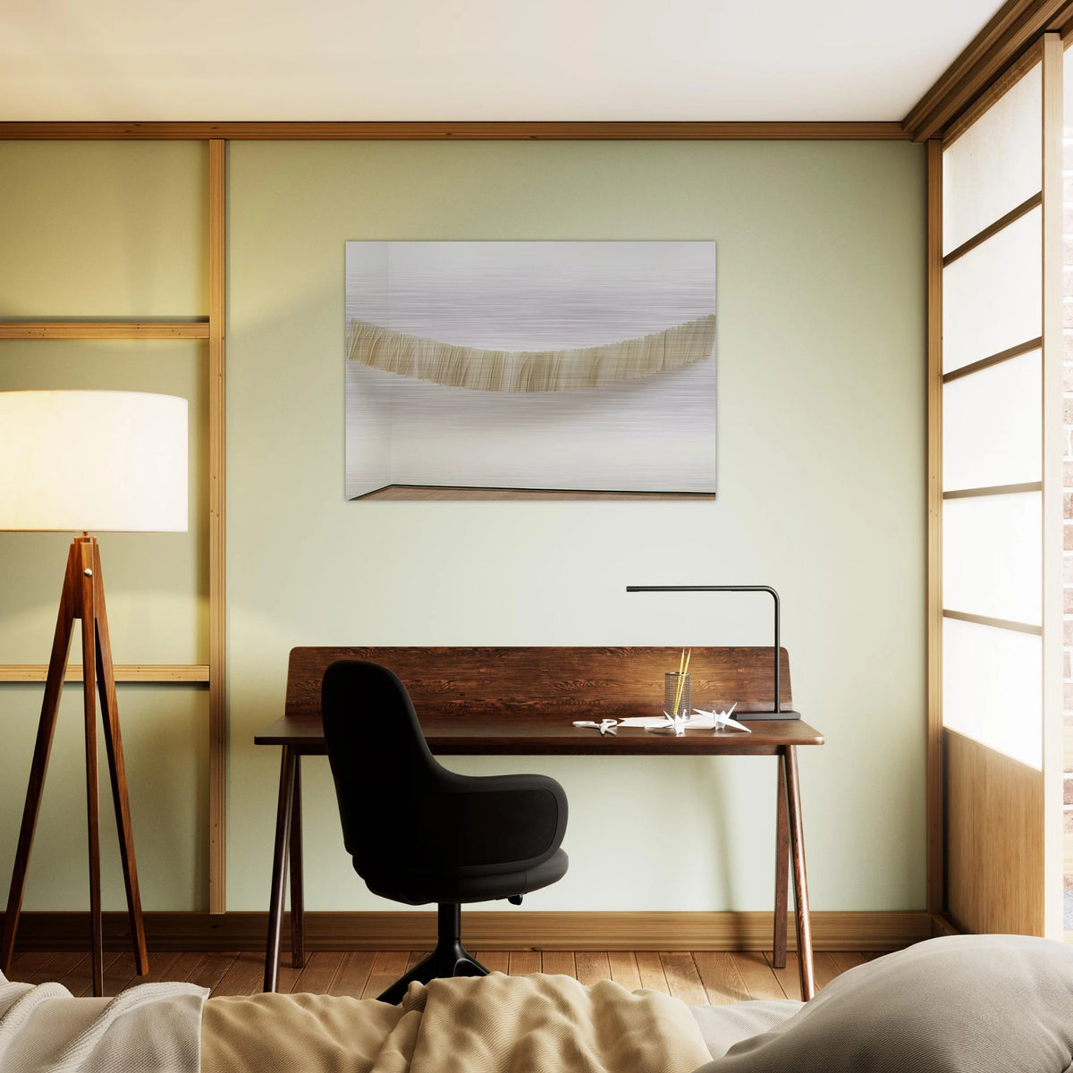 Little Train - Mira Schendel Brushed Aluminum Print - 70x100 cm / 28x40 inches | Mira Schendel Aluminum Print | Mira Schendel Prints