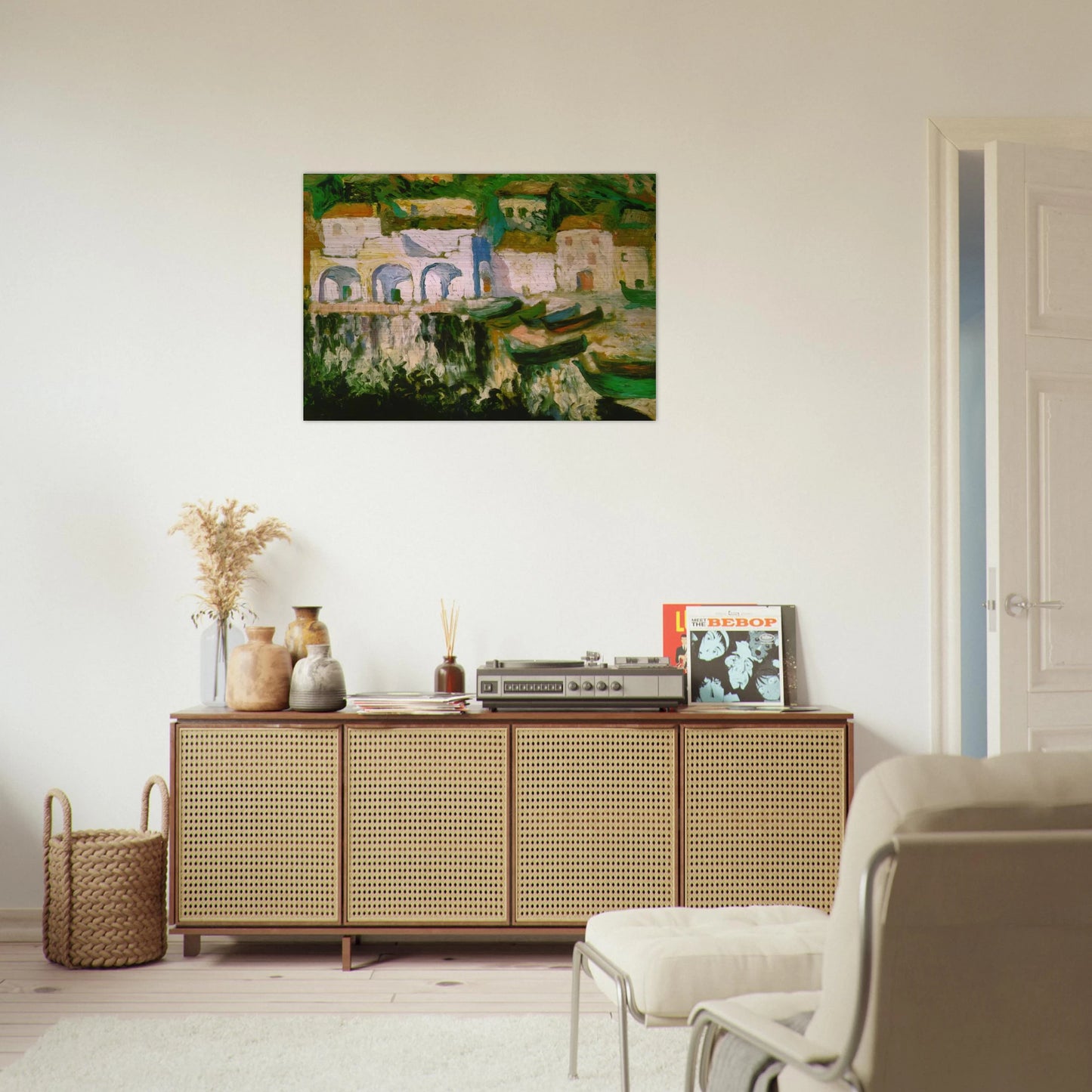 VIEW OF PORTDOGUE PORT ALUGER - Salvador Dali Brushed Aluminum Print - 70x100 cm / 28x40 inches | Salvador Dali Aluminum Print | Salvador Dali Prints