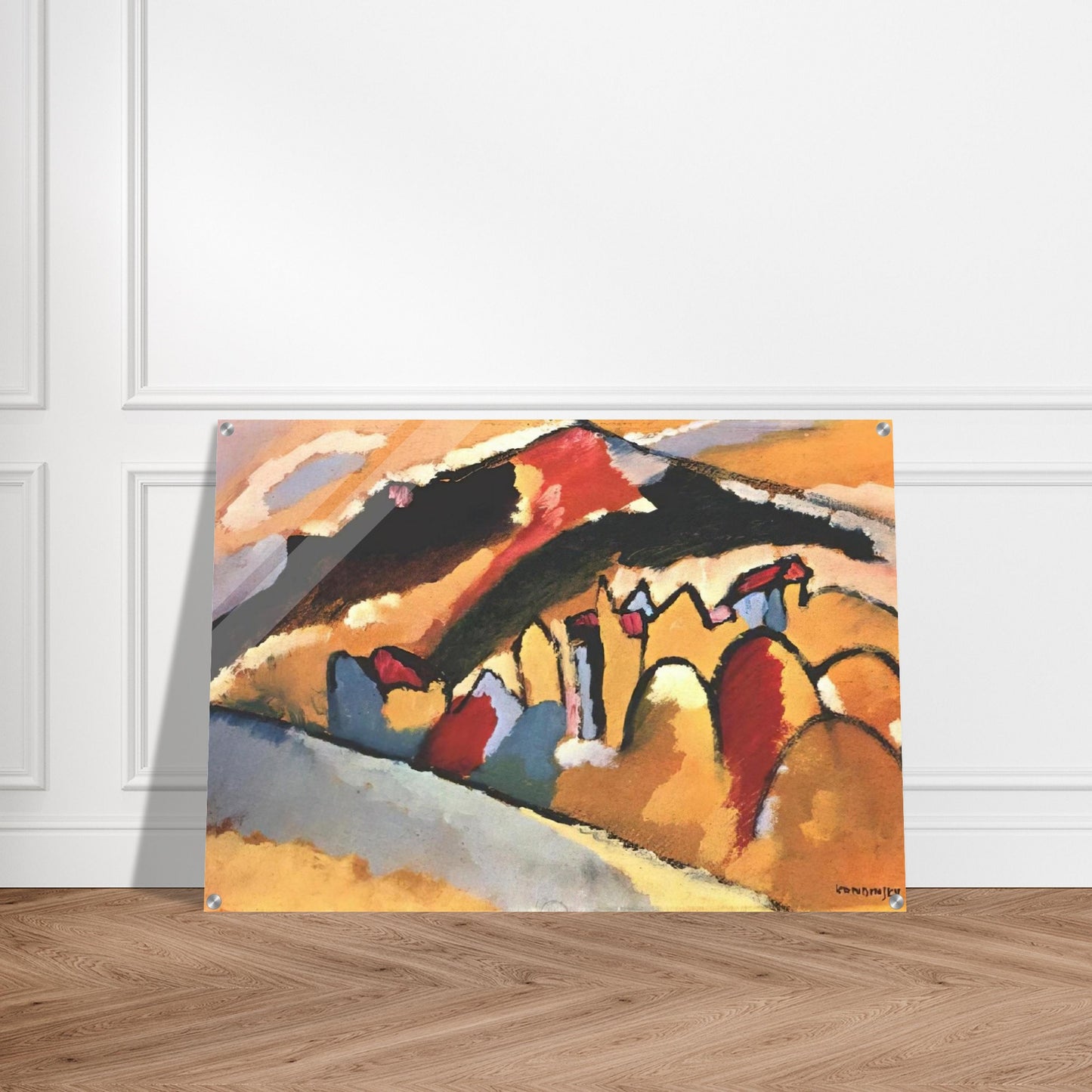 STUDY FOR AUTUMN 1909 - Wassily Kandinsky Acrylic Print - 70x100 cm / 28x40″ inches