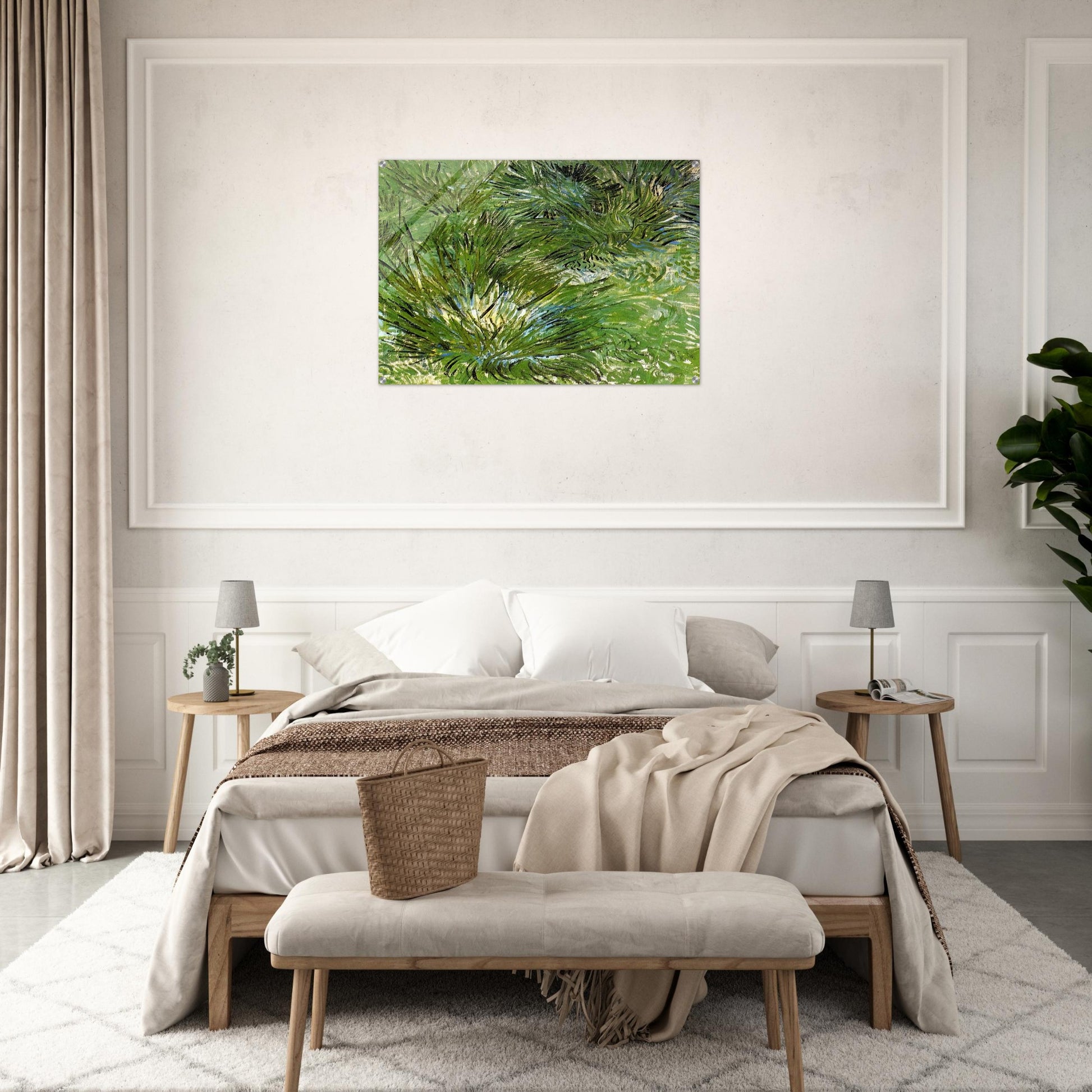 Clumps of Grass - Vincent van Gogh Acrylic Print - 70x100 cm / 28x40″ inches