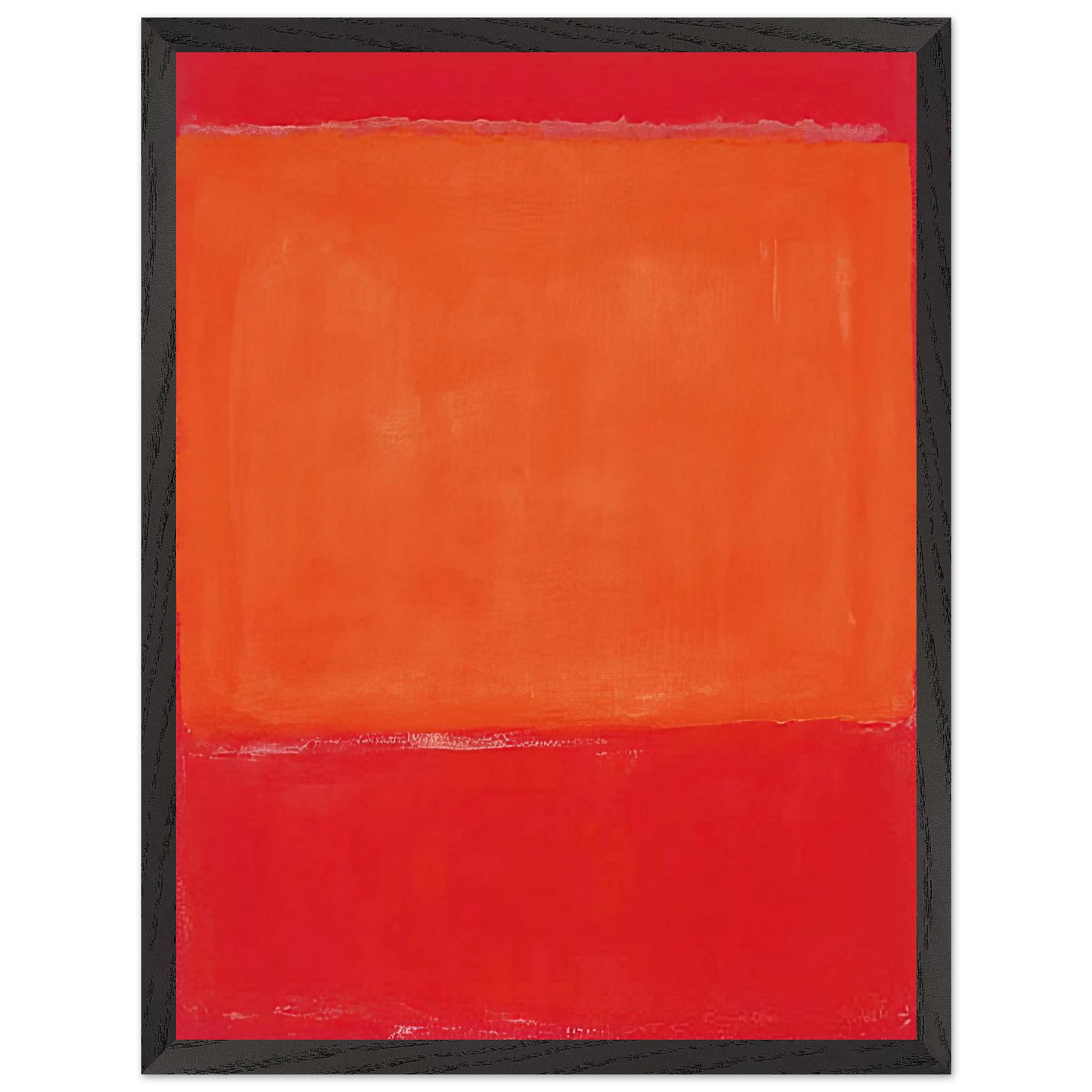Mark Rothko - Ochre and Red on Red - 1957 Wall Art - 30x40 cm / 12x16 inches - Premium Wooden Framed Poster With Fine Art Paper-canvas - Black frame