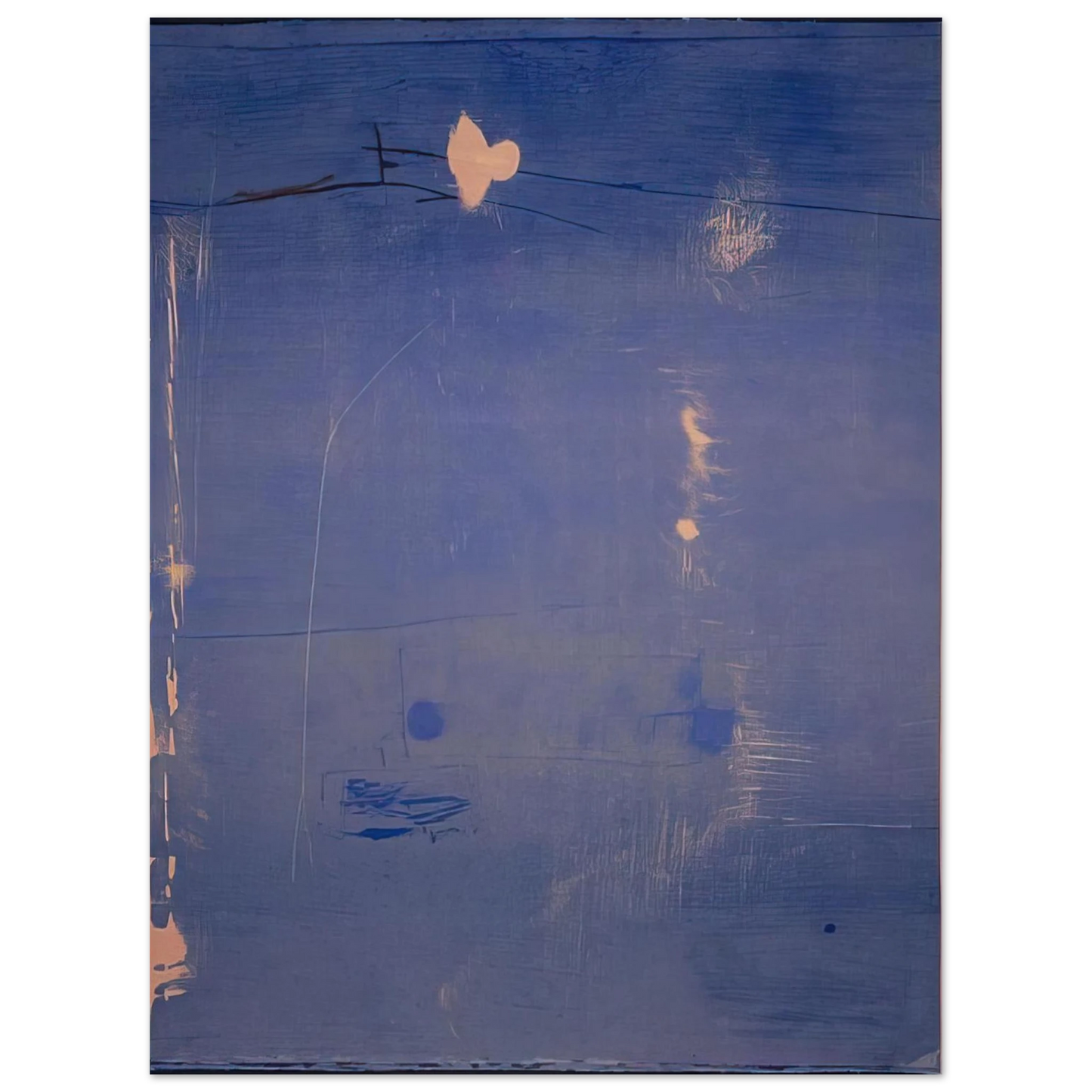 Helen Frankenthaler - Cameo - 1980 Wall art - 13x18 cm / 5x7 inches - Premium Wooden Framed Poster With Fine Art Paper-canvas - Wood frame