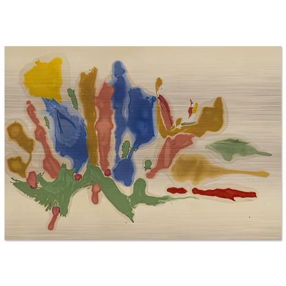 Cool Summer, 1962- - Helen Frankenthaler Brushed Aluminum Print - 70x100 cm / 28x40 inches | Helen Frankenthaler Aluminum Print | Helen Frankenthaler Prints