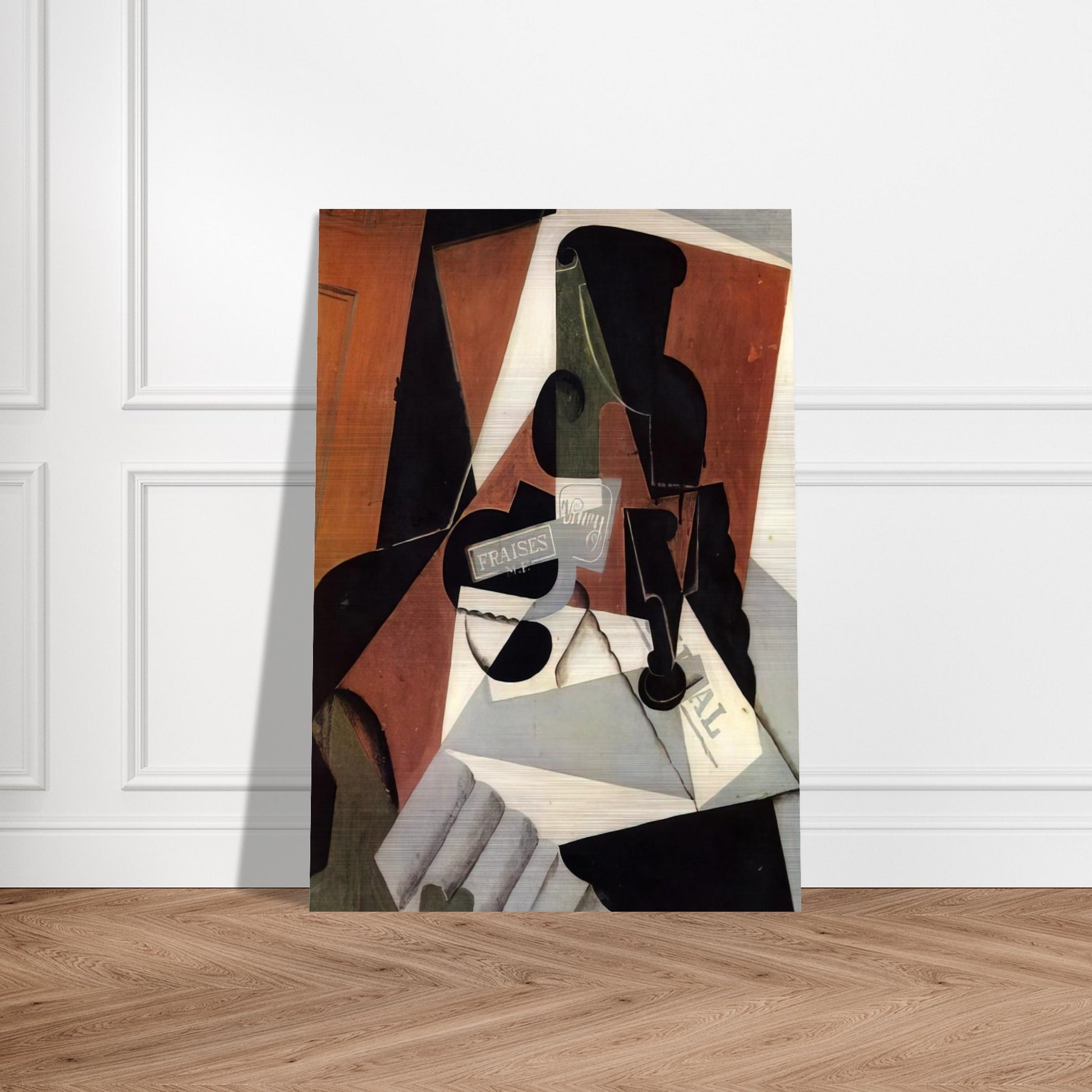 STRAWBERRY JAM 1917 - Juan Gris Brushed Aluminum Print - 70x100 cm / 28x40 inches | Juan Gris Aluminum Print | Juan Gris Prints
