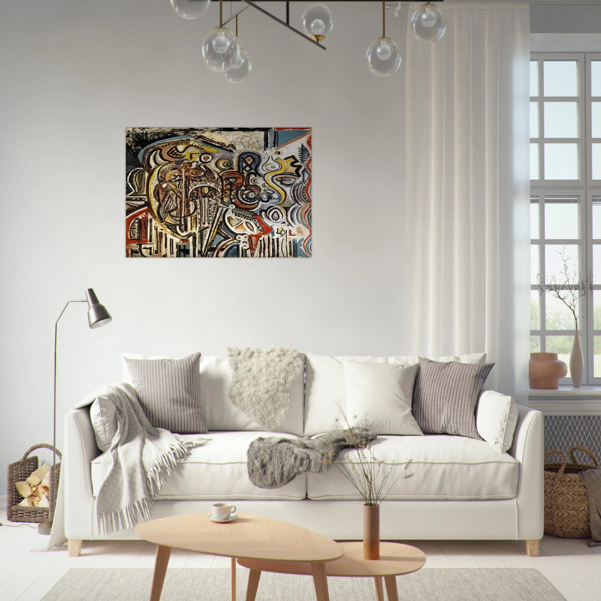 Portrait of Pegeen - Richard Pousette-Dart Brushed Aluminum Print - 70x100 cm / 28x40 inches | Richard Pousette-Dart Aluminum Print | Richard Pousette-Dart Prints