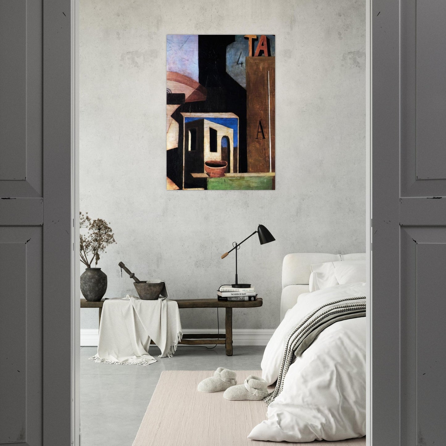 LA COMPOSIZIONE TA 1916 - Carlo Carra Brushed Aluminum Print - 70x100 cm / 28x40 inches | Carlo Carra Aluminum Print | Carlo Carra Prints