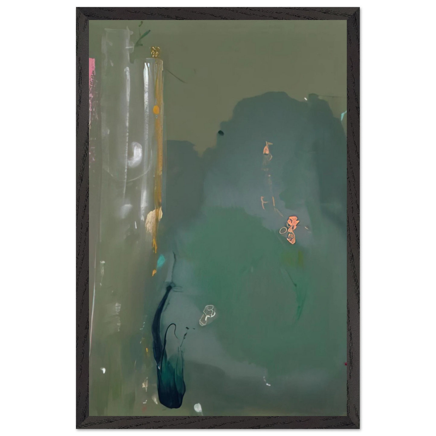 Helen Frankenthaler - CÃƒÆ’Ã‚Â´te d Argent - 1980 Wall art - 27x35 cm / 11x14 inches - Fine Art Poster-canvas - -