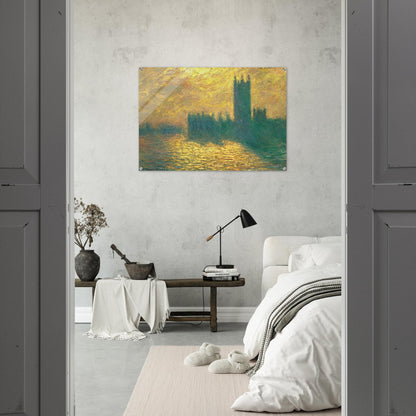 Houses of Parliament - claude monet Acrylic Print - 70x100 cm / 28x40″ inches