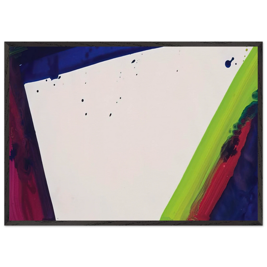 Untitled  Sketch   SF66-048  - Sam Francis 70x100 cm / 28x40 inches Framed Art Print – Black Wooden Frame
