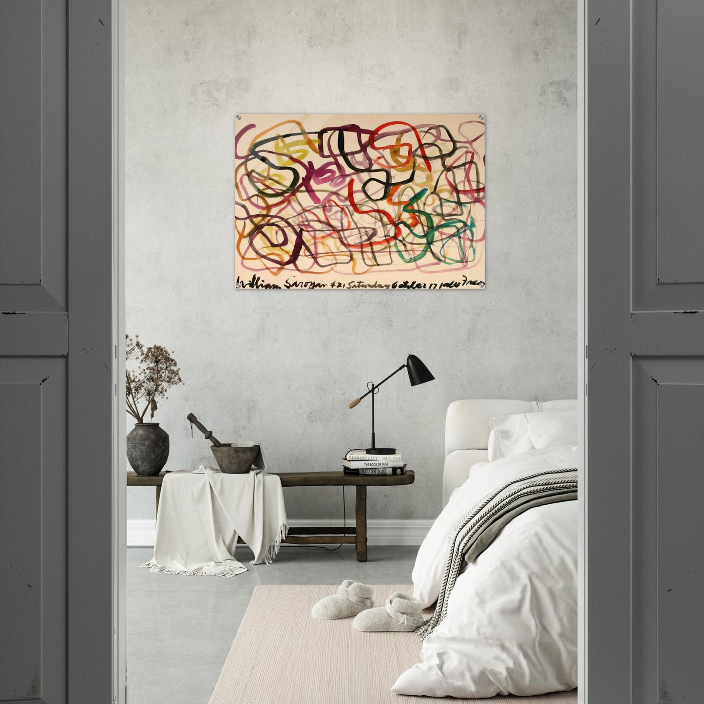 #21 Saturday October 17, 1964 Fresno - 1964 - William Saroyan Acrylic Print - 70x100 cm / 28x40″ inches