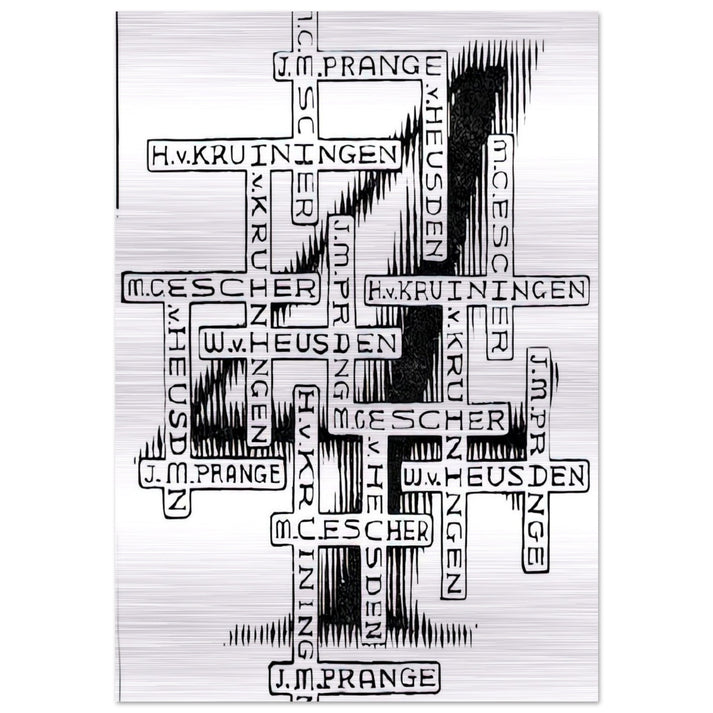 ESCHER (29) - MC Escher Brushed Aluminum Print - 70x100 cm / 28x40 inches | MC Escher Aluminum Print | MC Escher Prints