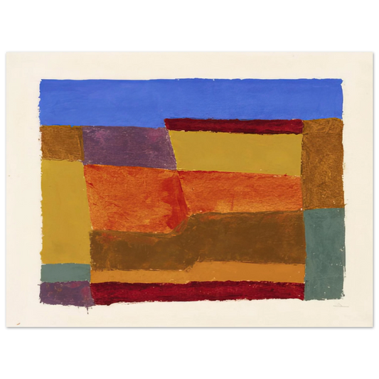 Josef Albers - STUDY FOR LAYERED 1940  75x100 cm / 30x40inches Fine Art Poster