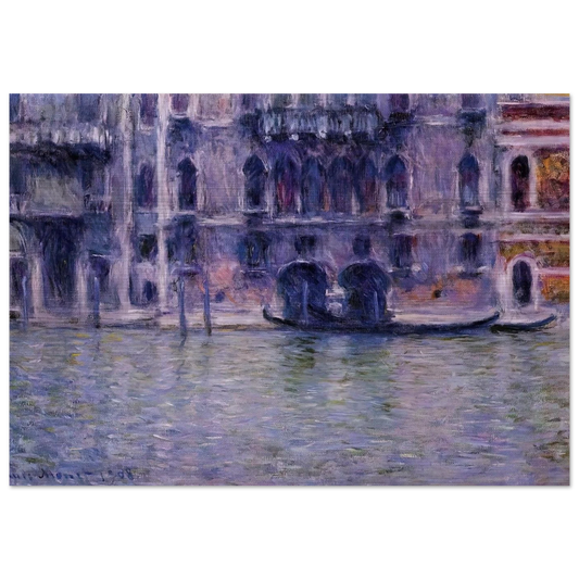 Palazzo da Mulla - claude monet Brushed Aluminum Print - 70x100 cm / 28x40 inches | claude monet Aluminum Print | claude monet Prints