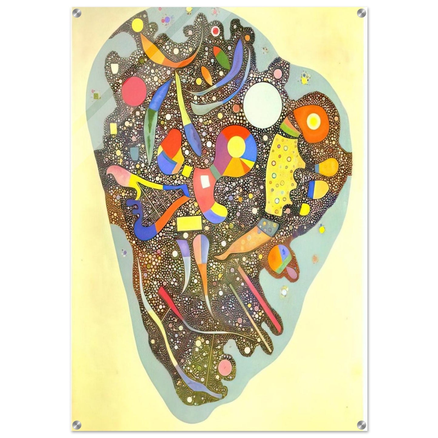 COLOURFUL ENSEMBLE 1938 - Wassily Kandinsky Acrylic Print - 70x100 cm / 28x40″ inches | Wassily Kandinsky Wall Art | Wassily Kandinsky Prints