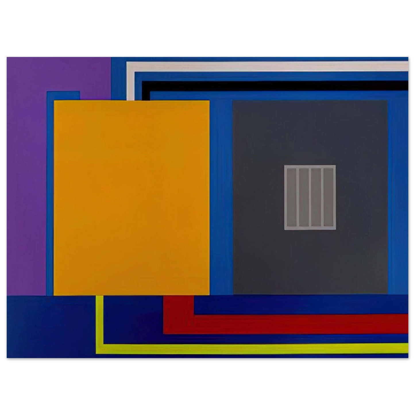 Peter Halley - A Perfect World - 1993  75x100 cm / 30x40inches Fine Art Poster