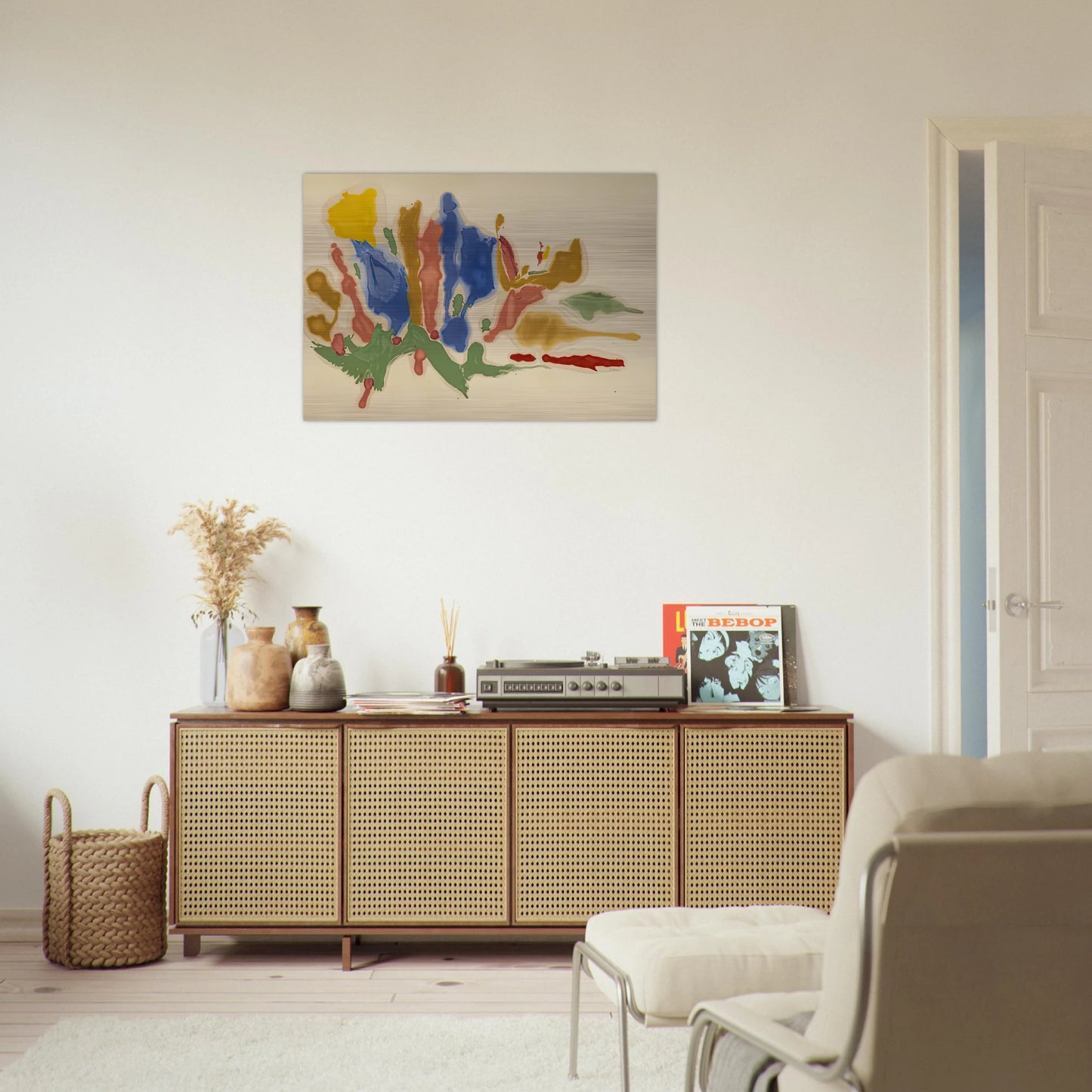 Cool Summer, 1962- - Helen Frankenthaler Brushed Aluminum Print - 70x100 cm / 28x40 inches | Helen Frankenthaler Aluminum Print | Helen Frankenthaler Prints