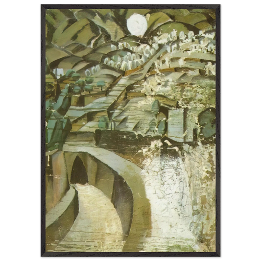 LA JORNETA - Salvador Dali 70x100 cm / 28x40 inches Framed Art Print – Black Wooden Frame