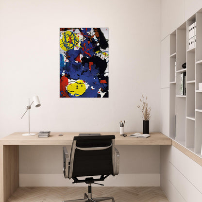 Untitled  SFP94-131  SFF 1801  - Sam Francis Brushed Aluminum Print - 70x100 cm / 28x40 inches | Sam Francis Aluminum Print | Sam Francis Prints