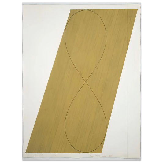 Robert Mangold - STUDY ATTIC SERIES VIII 1990  75x100 cm / 30x40inches Fine Art Poster