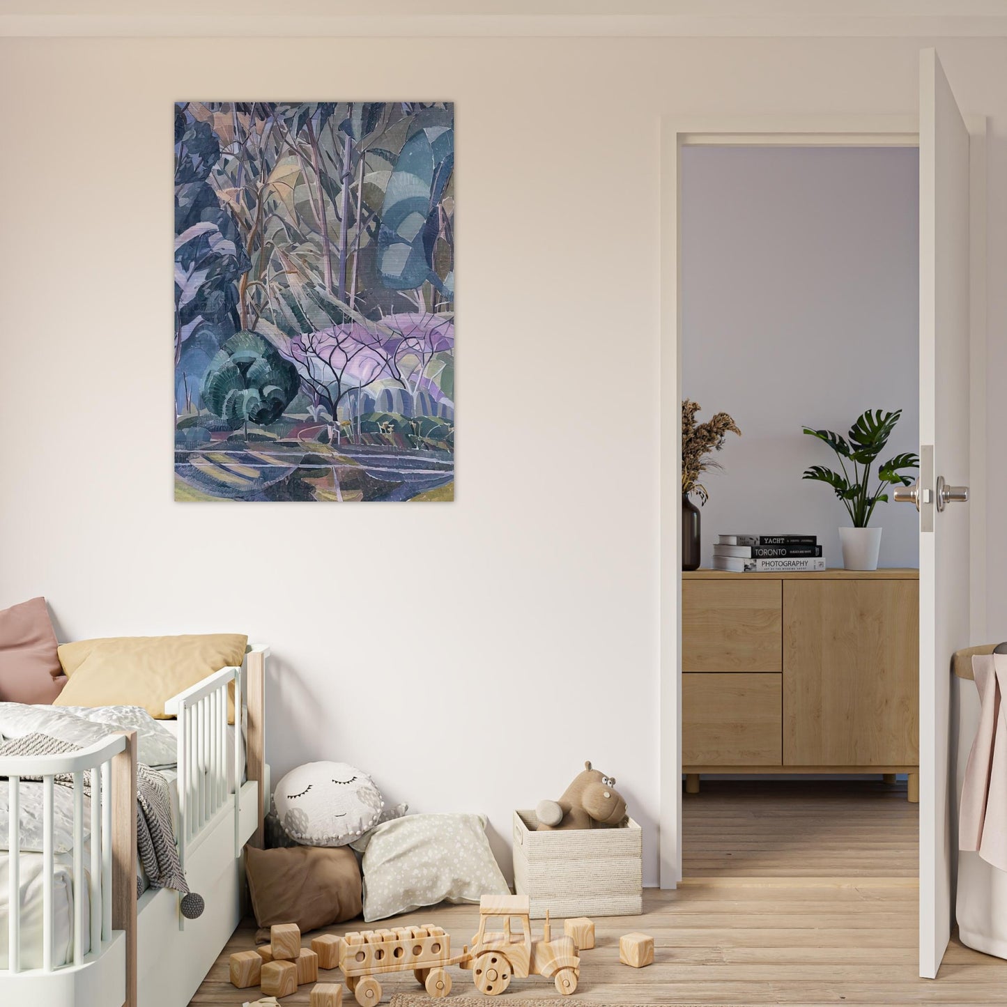 Trees - 1927 - Grace Cossington Smith Brushed Aluminum Print - 70x100 cm / 28x40 inches | Grace Cossington Smith Aluminum Print | Grace Cossington Smith Prints