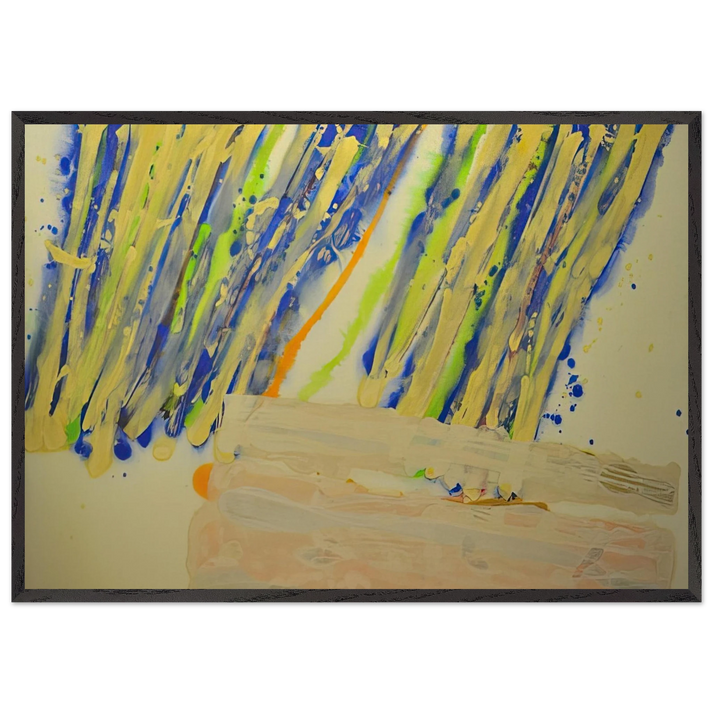 Vincent - 1979 - Albert Irvin 70x100 cm / 28x40 inches Framed Art Print – Black Wooden Frame