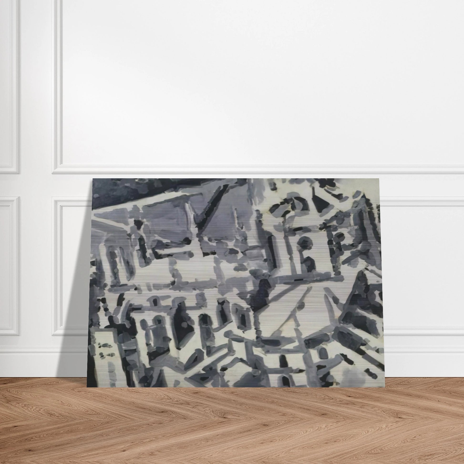 TOWNSCAPE M9 1968 - Gerhard Richter Brushed Aluminum Print - 70x100 cm / 28x40 inches | Gerhard Richter Aluminum Print | Gerhard Richter Prints