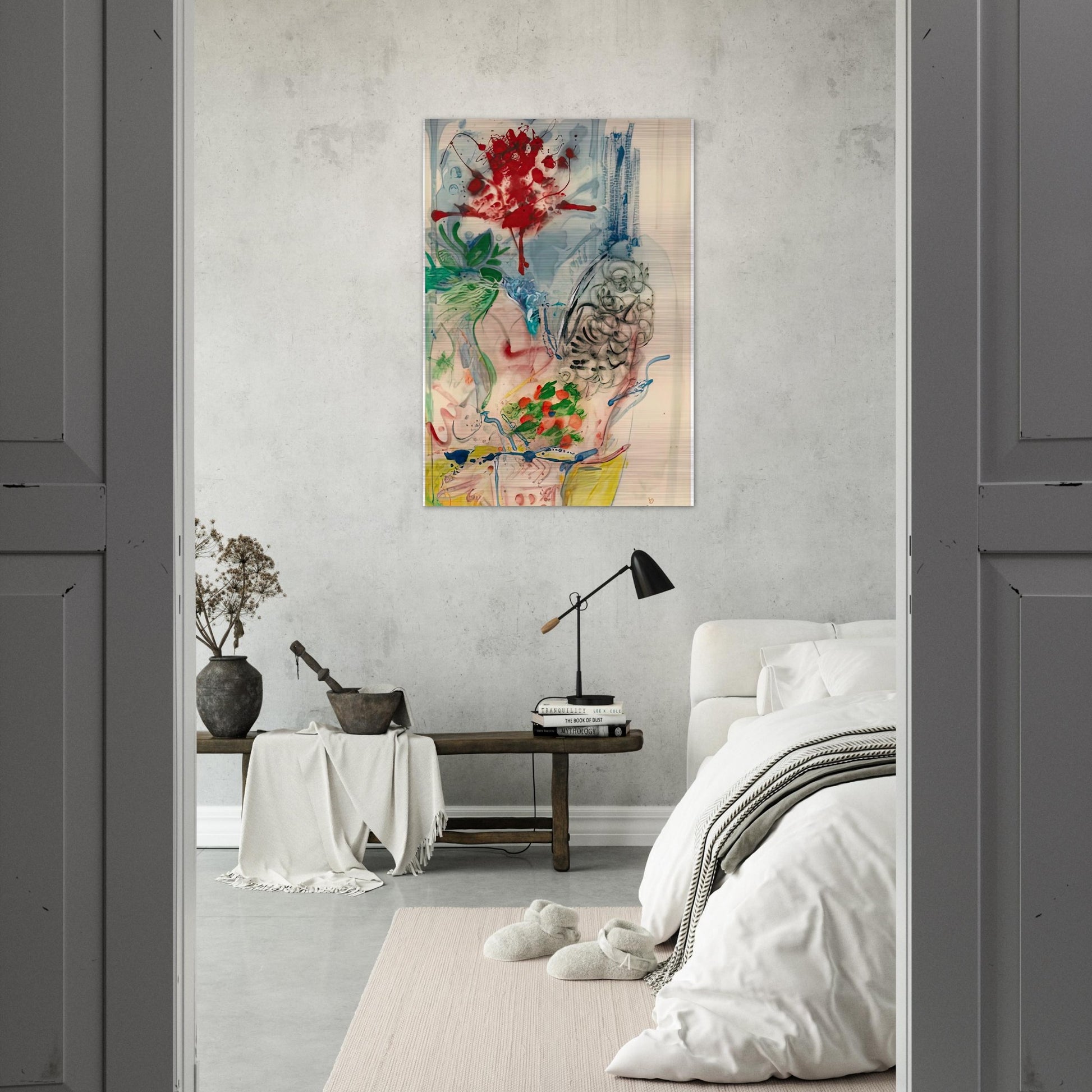 L’Amour Toujours L’Amour, 1957- - Helen Frankenthaler Brushed Aluminum Print - 70x100 cm / 28x40 inches | Helen Frankenthaler Aluminum Print | Helen Frankenthaler Prints