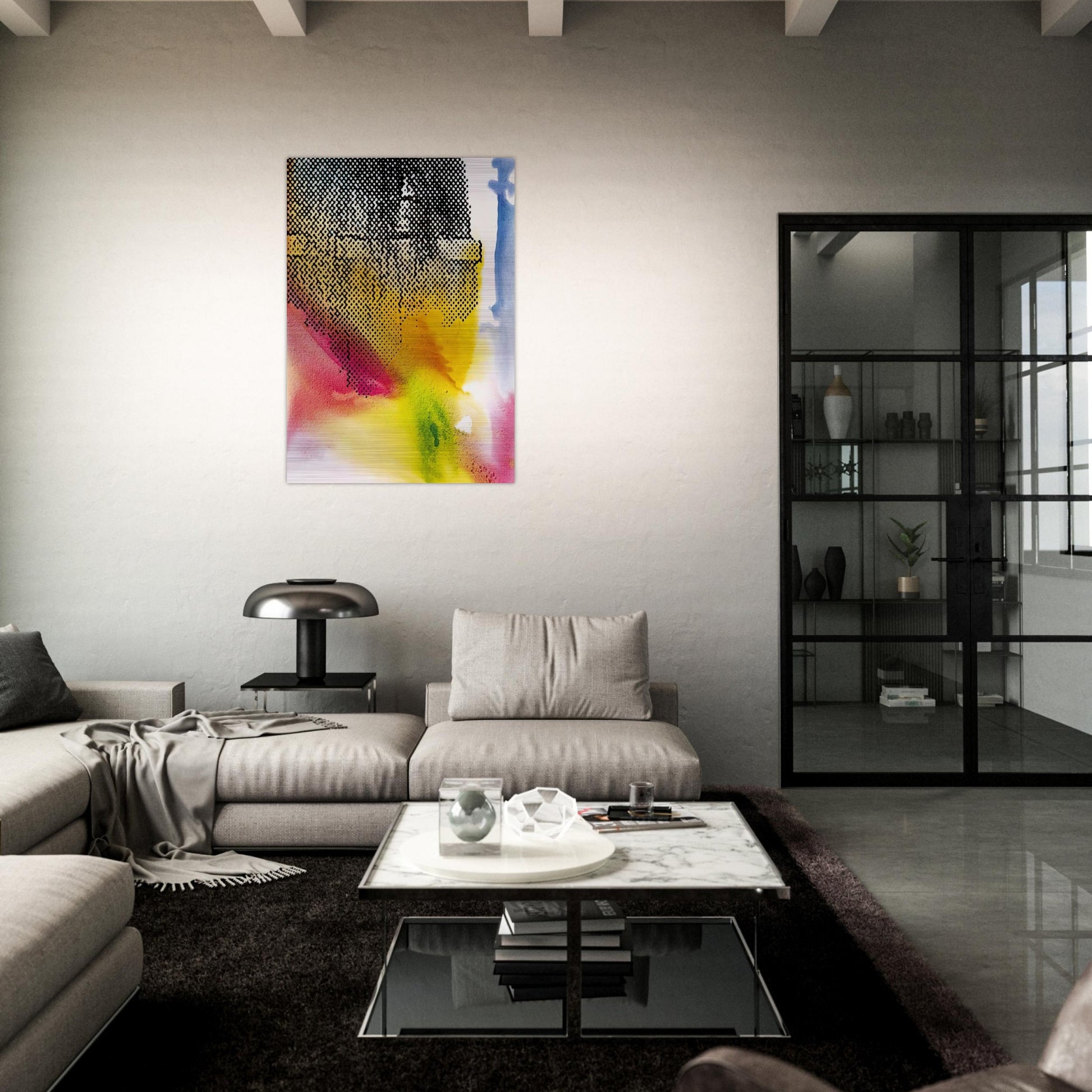 THE PLANT - Sigmar Polke Brushed Aluminum Print - 70x100 cm / 28x40 inches | Sigmar Polke Aluminum Print | Sigmar Polke Prints