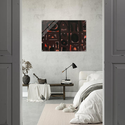 Night Forms - 1950 - Adolph Gottlieb Acrylic Print - 70x100 cm / 28x40″ inches