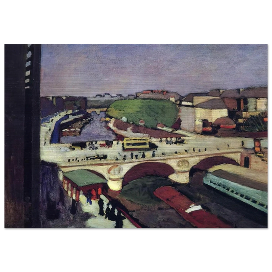 THE PONT SAINT MICHEL 1900 - Henri Matisse Brushed Aluminum Print - 70x100 cm / 28x40 inches | Henri Matisse Aluminum Print | Henri Matisse Prints