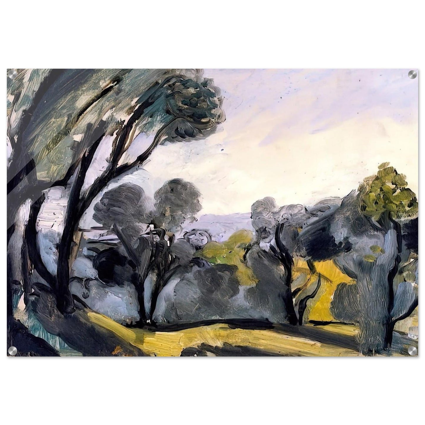 LANDSCAPE WITH OLIVE TREES 1918 - Henri Matisse Acrylic Print - 70x100 cm / 28x40″ inches
