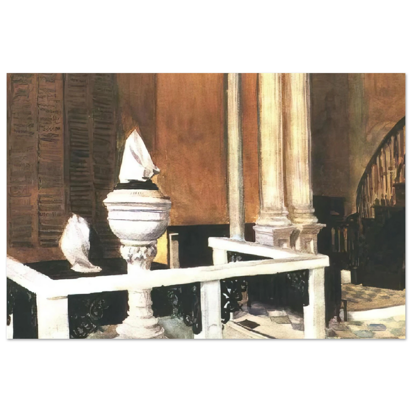 Edward Hopper - Baptistry of St. John s Fine Art Poster