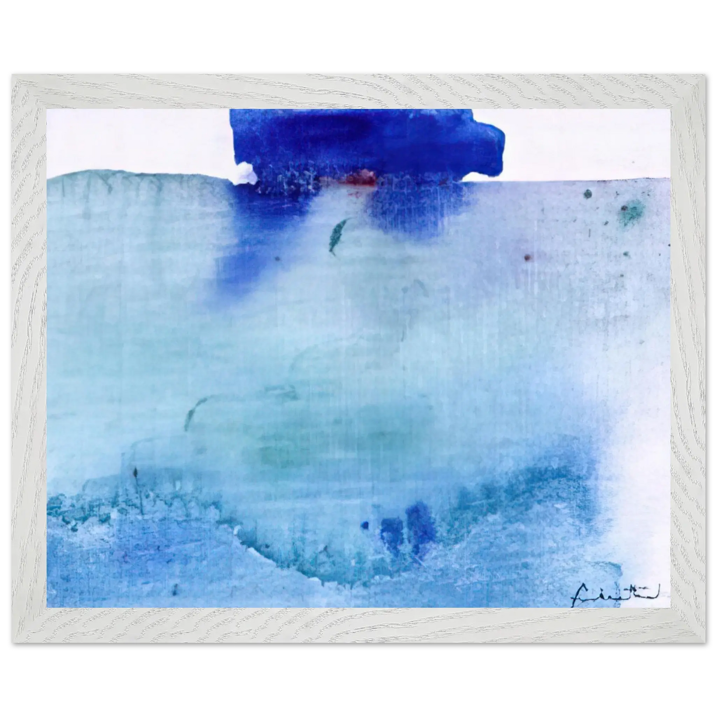 Helen Frankenthaler - Untitled - 1982 Wall art - A2 (42 x 59.4  cm) - Premium Wooden Framed Poster With Fine Art Paper - White frame