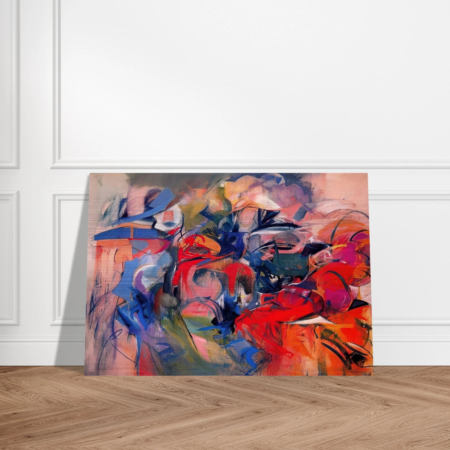 Fanfare - 1968 - Miriam Schapiro Brushed Aluminum Print - 70x100 cm / 28x40 inches | Miriam Schapiro Aluminum Print | Miriam Schapiro Prints