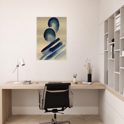 Blue-02 - Georgia O'Keeffe Brushed Aluminum Print - 70x100 cm / 28x40 inches | Georgia O'Keeffe Aluminum Print | Georgia O'Keeffe Prints