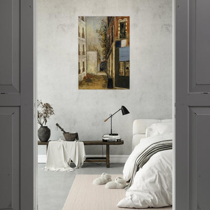 CABARE BELLE GABRIELLE - Maurice Utrillo Brushed Aluminum Print - 70x100 cm / 28x40 inches | Maurice Utrillo Aluminum Print | Maurice Utrillo Prints