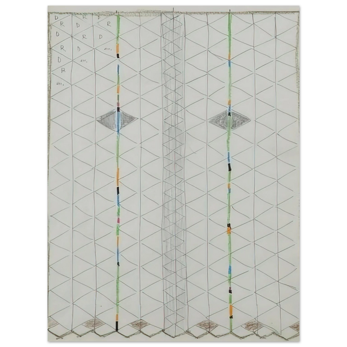 Bruno Munari - Untitled 1 - 1984  75x100 cm / 30x40inches Fine Art Poster