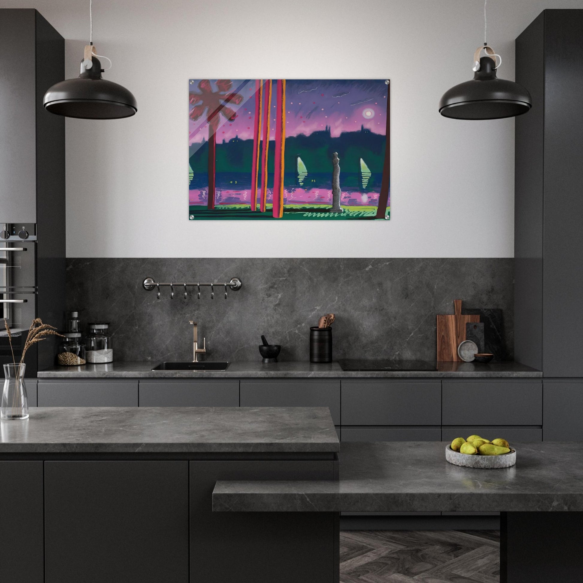 Suave Como La Noche - 1982 - Carlos Almaraz Acrylic Print - 70x100 cm / 28x40″ inches