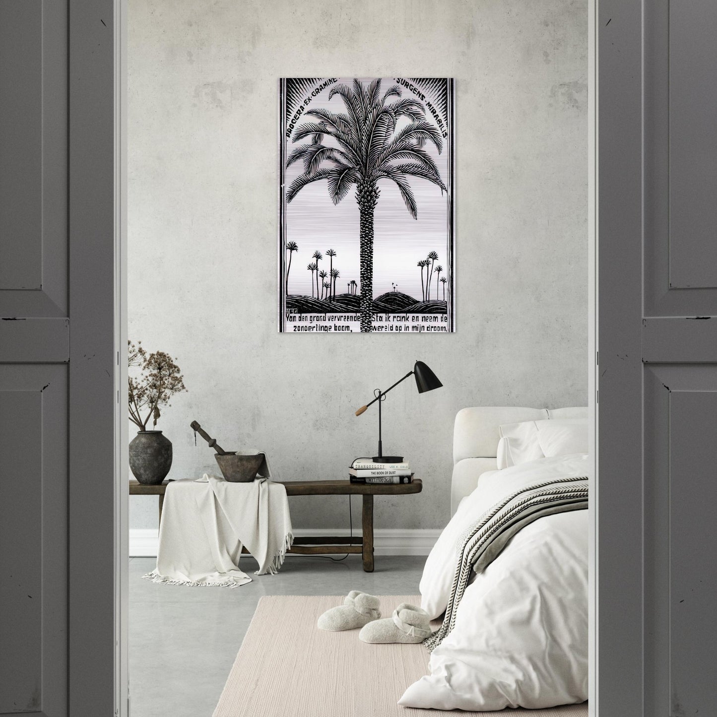 PALM TREE 1 - MC Escher Brushed Aluminum Print - 70x100 cm / 28x40 inches | MC Escher Aluminum Print | MC Escher Prints
