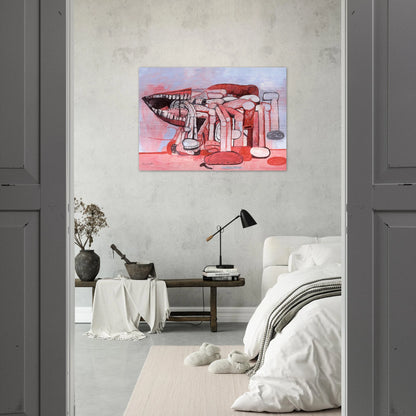 PAINTER S FORMS NO 2 1978 - Philip Guston Brushed Aluminum Print - 70x100 cm / 28x40 inches | Philip Guston Aluminum Print | Philip Guston Prints