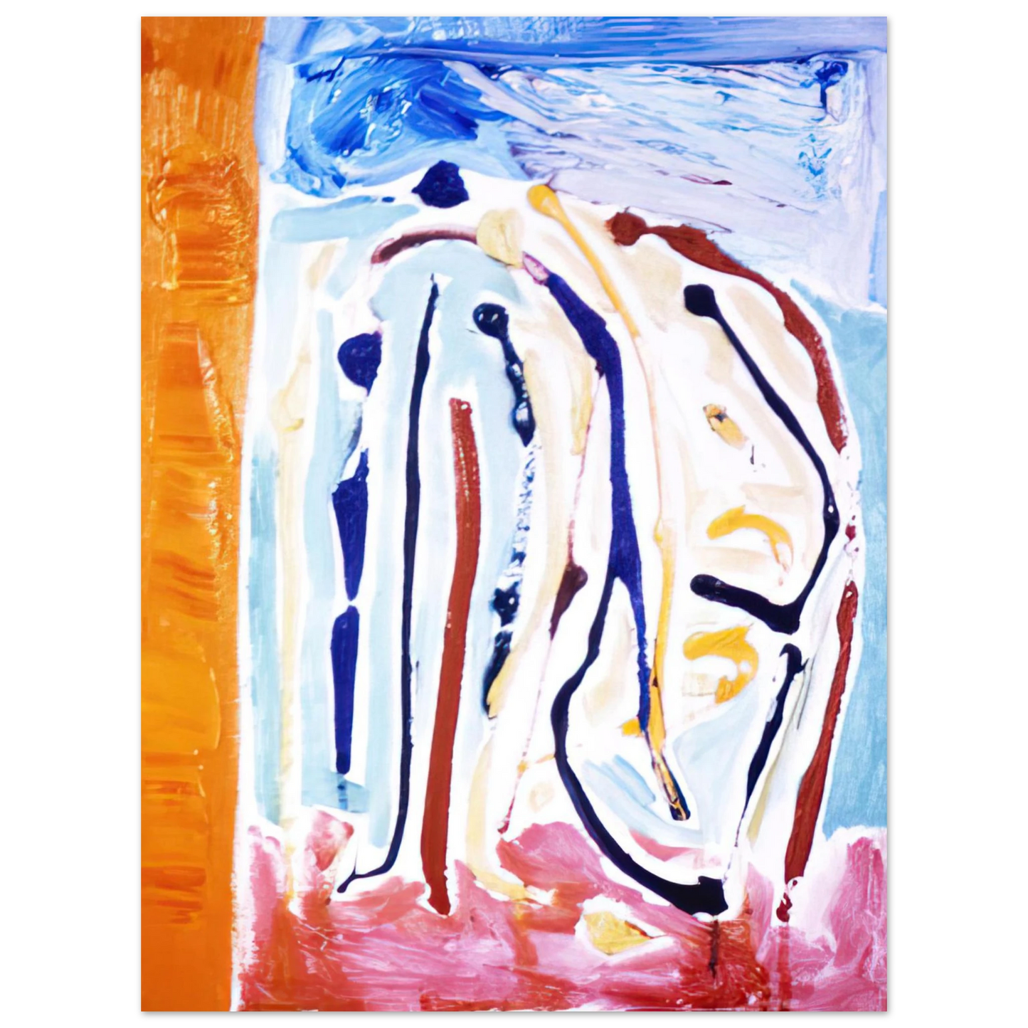 Ronnie Landfield - Sky Dance - 1973  75x100 cm / 30x40inches Fine Art Poster