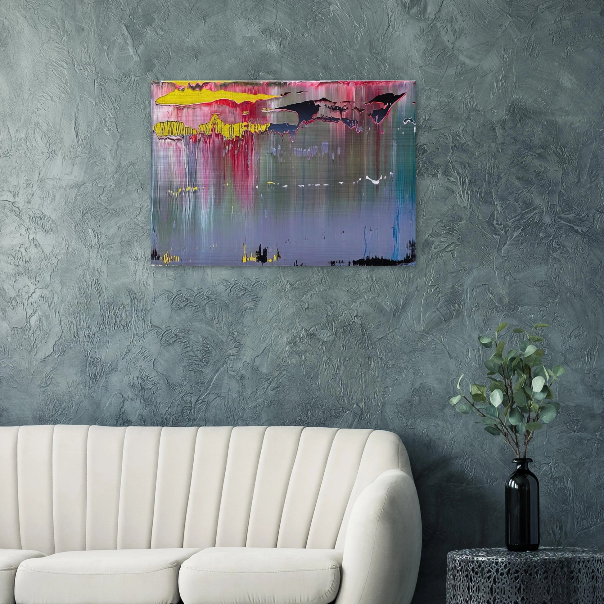 ABSTRACT PICTURE - Gerhard Richter Brushed Aluminum Print - 70x100 cm / 28x40 inches | Gerhard Richter Aluminum Print | Gerhard Richter Prints