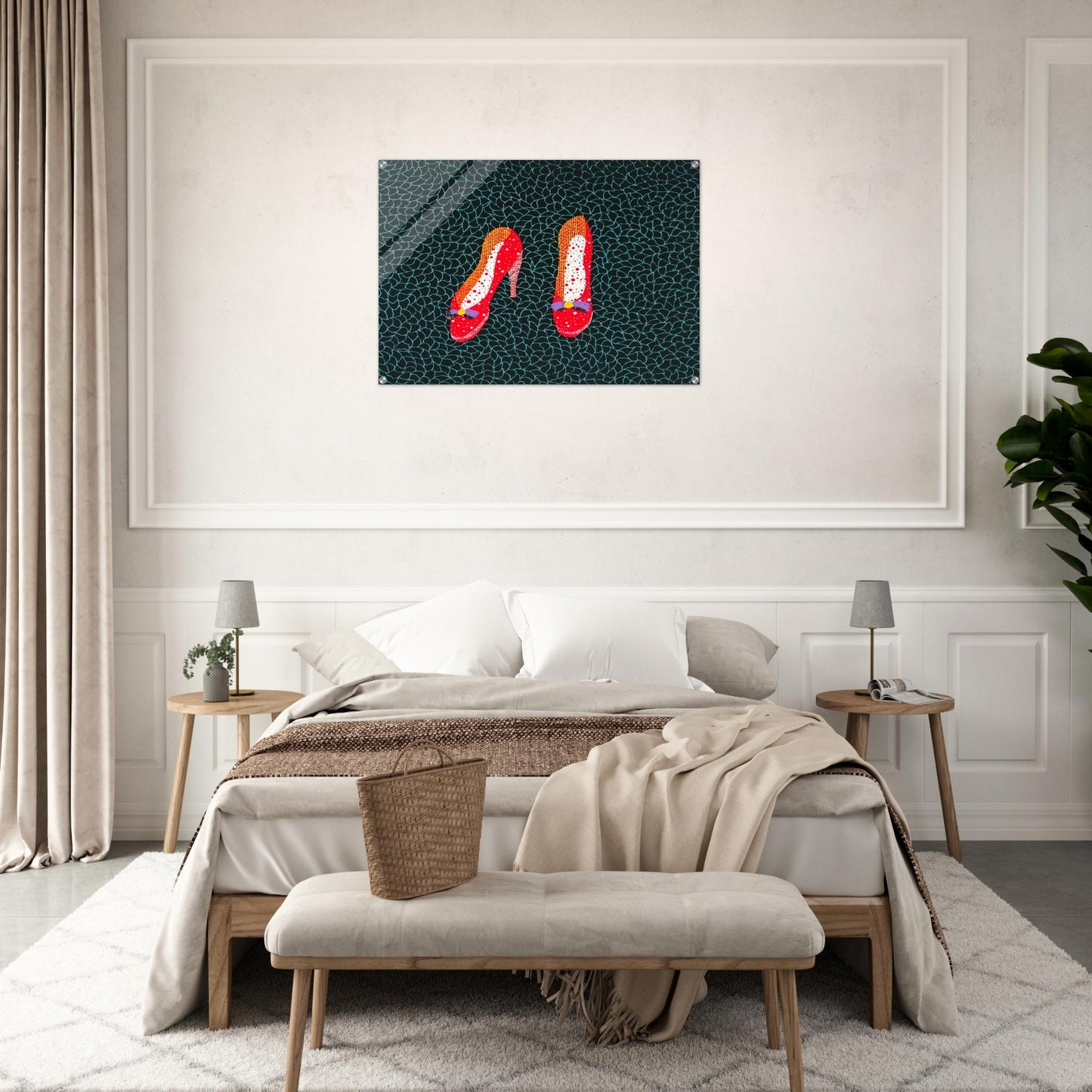 SHOES 1985 - Yayoi Kusama Acrylic Print - 70x100 cm / 28x40″ inches